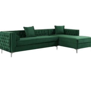 L-shape green couch