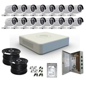 Hikivison 16 channel cctv full set